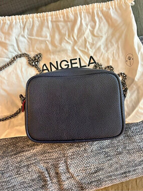 Angela Roi Grace Crossbody Pebbled Bag in Blue